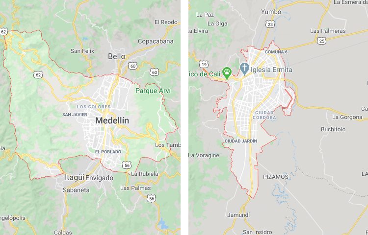Qué es más grande Medellín o Cali