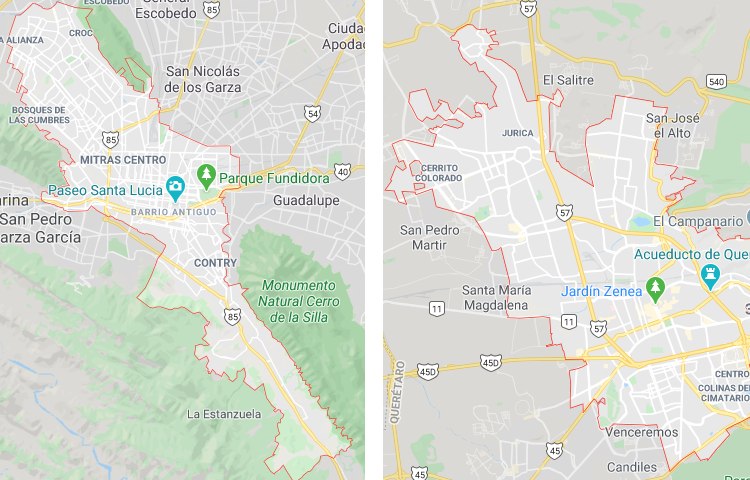 Qué es más grande Monterrey o Querétaro