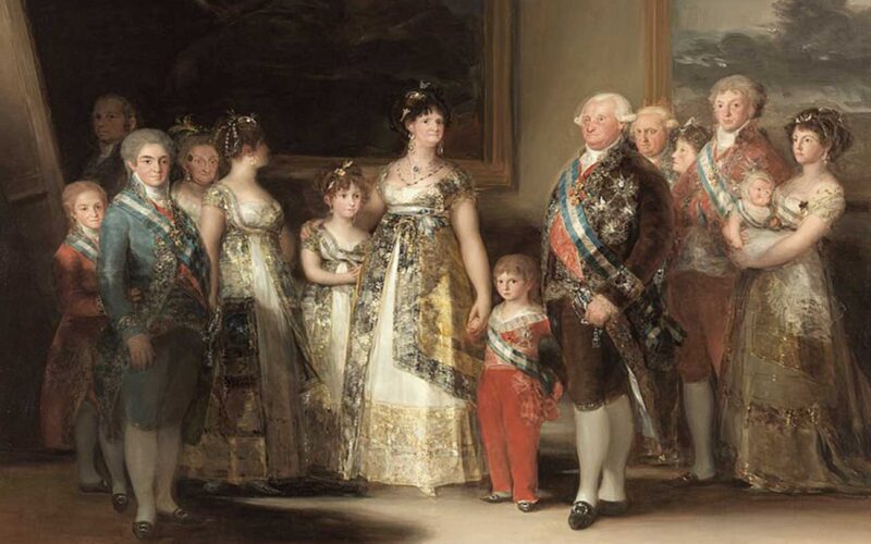 Quién fue el pintor de La familia de Carlos IV