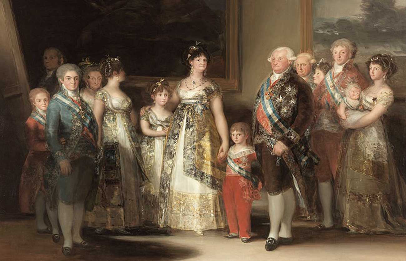 Quién fue el pintor de La familia de Carlos IV