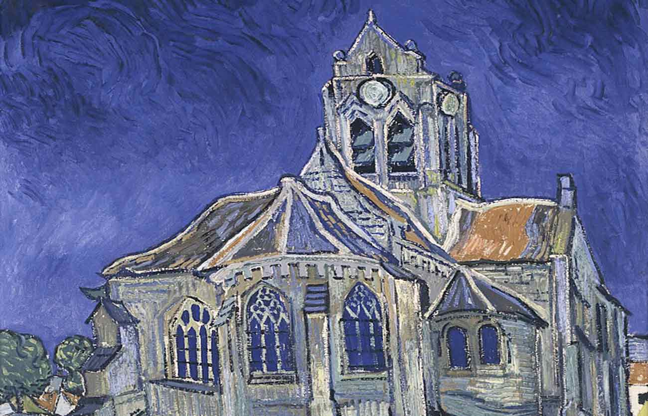 Church At Auvers-sur-Oise, 1890 By Vincent Van Gogh, 18 By 24-Inch Canvas Wall Art Church At Auvers-sur-Oise, 1890 By Vincent Van Gogh, 18 By 24-Inch Canvas Wall Art