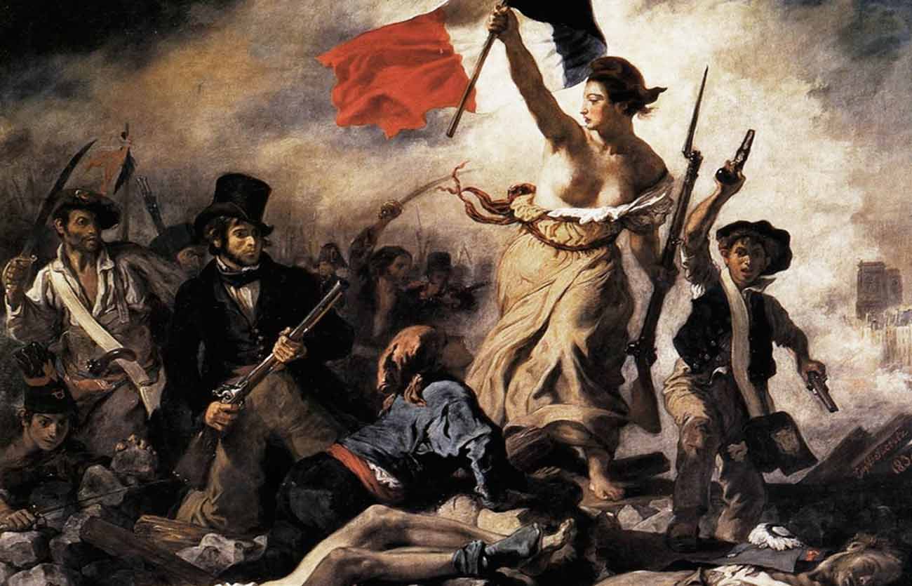 Quién fue el pintor de La Libertad guiando al pueblo