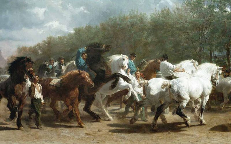 Quién fue el pintor de La feria de caballos