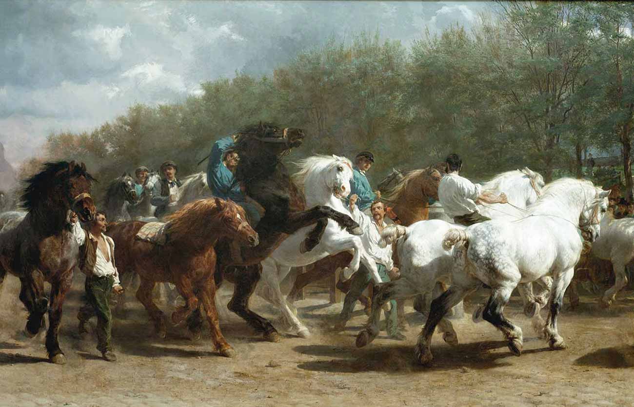 Quién fue el pintor de La feria de caballos