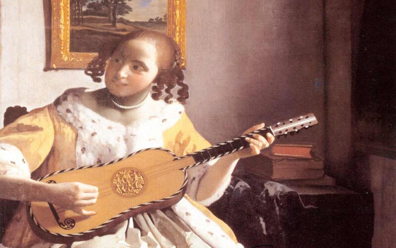 Quién fue el pintor de Mujer tocando la guitarra