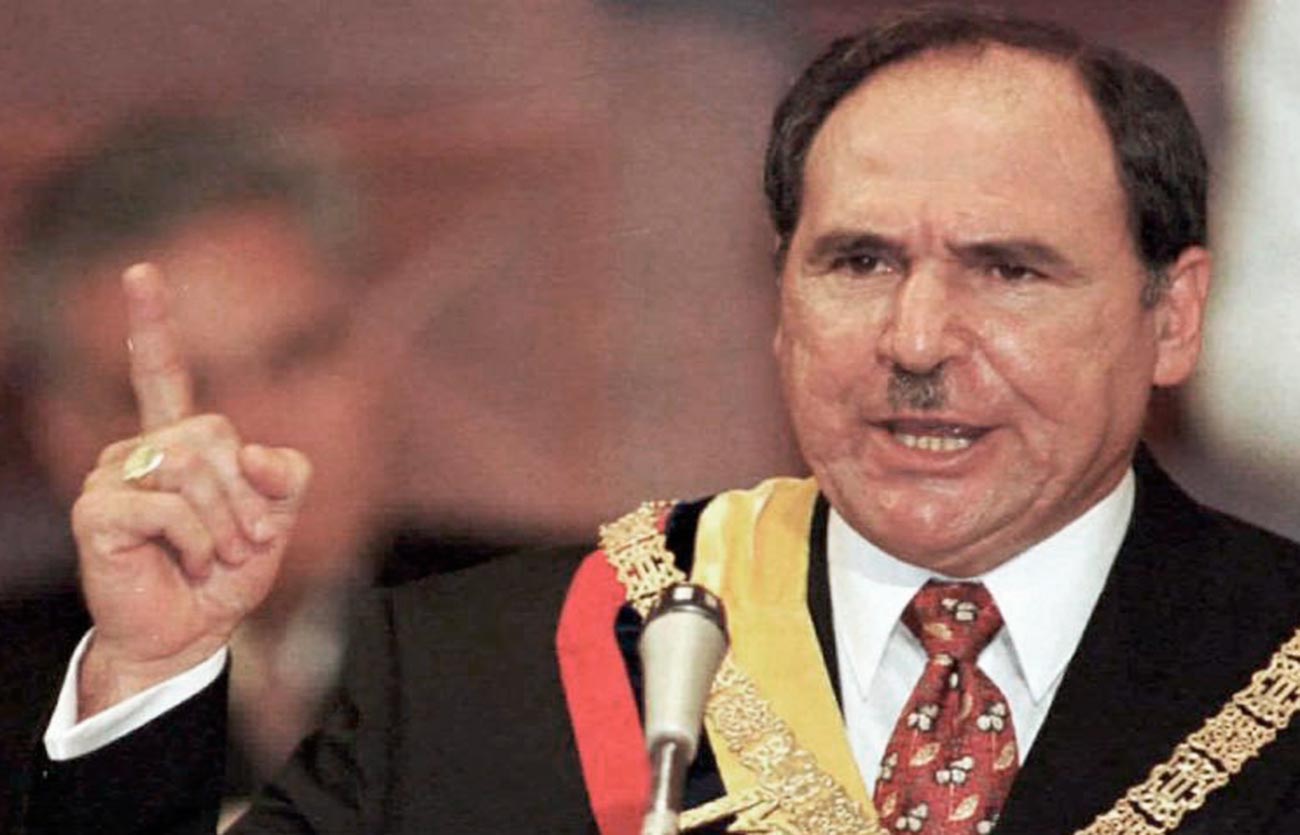 Abdalá Bucaram Ortiz fue presidente en el año 1996