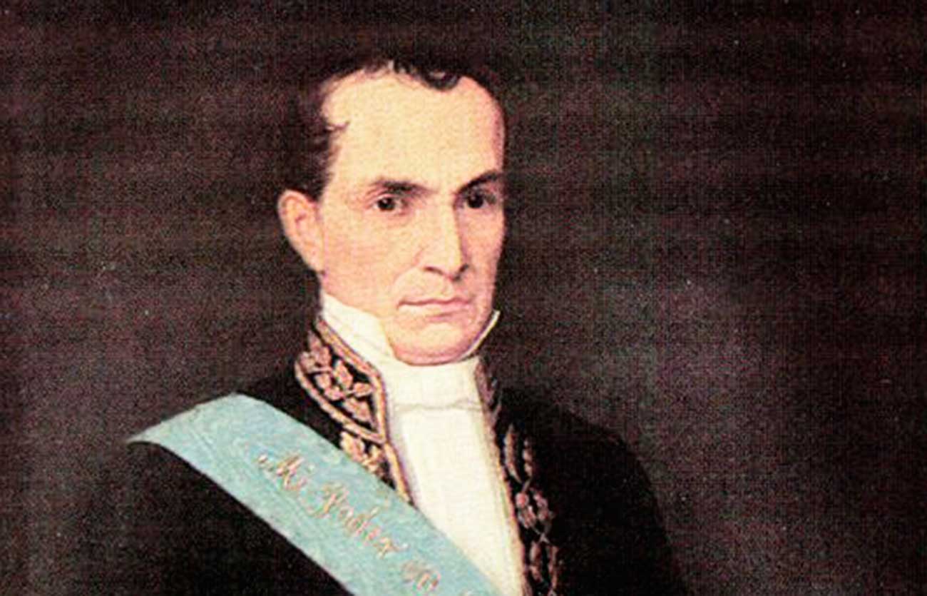 Vicente Rocafuerte fue presidente en el año 1834