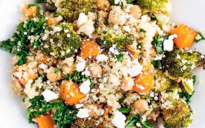 Receta: Ensalada de quinoa, calabaza y brócoli