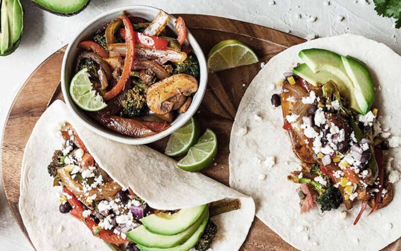 Receta: Fajitas vegetarianas