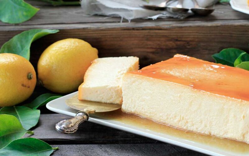 Receta: Flan de limón