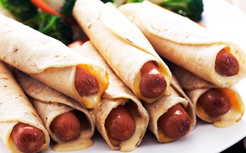 Receta: Rollitos de hot dog estilo burrito