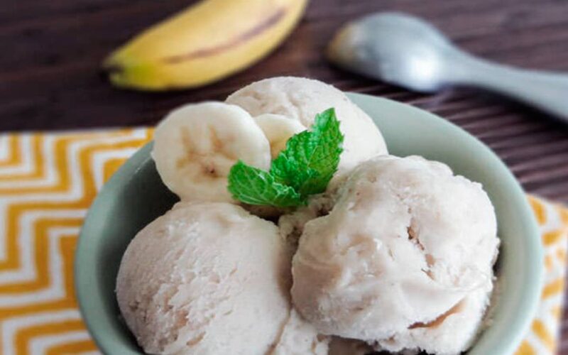 Receta: Helado de plátano