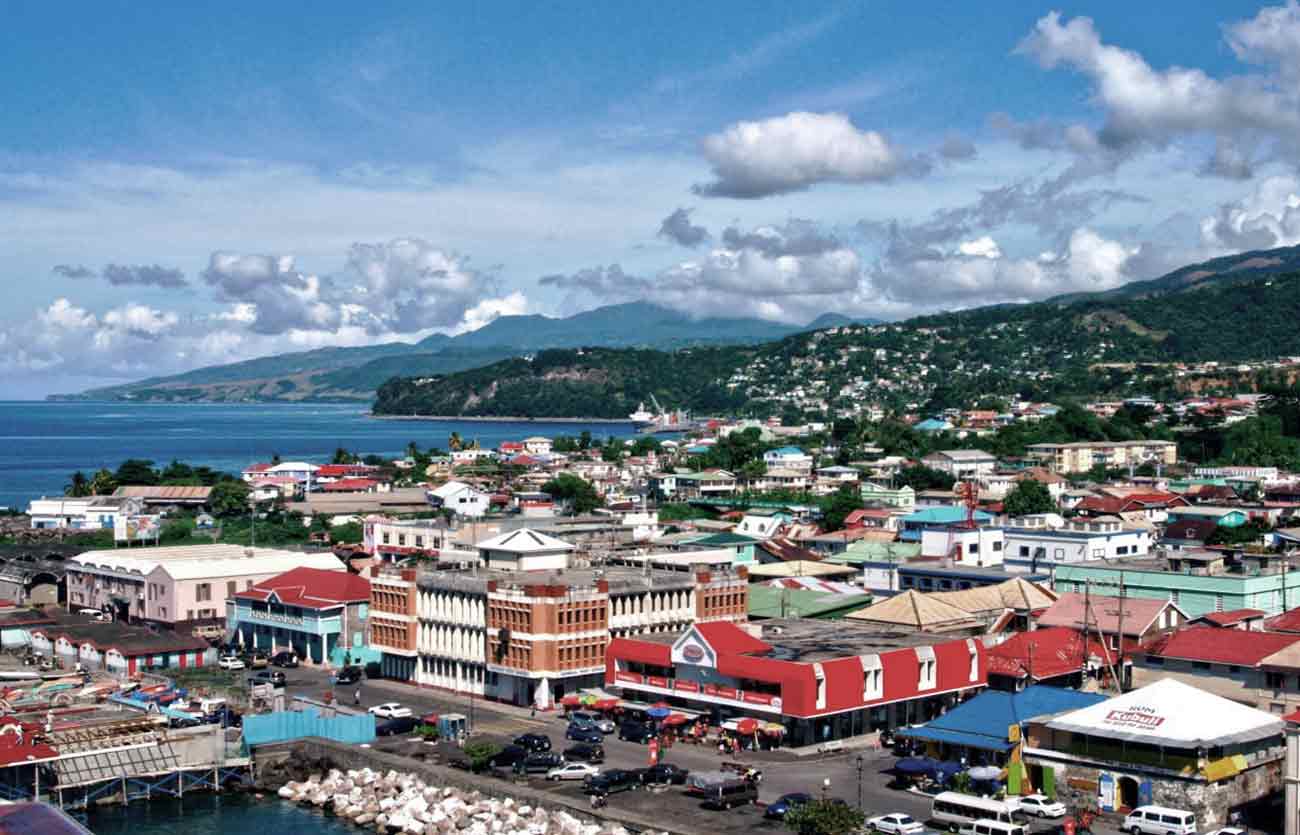 Roseau es la capital de Dominica