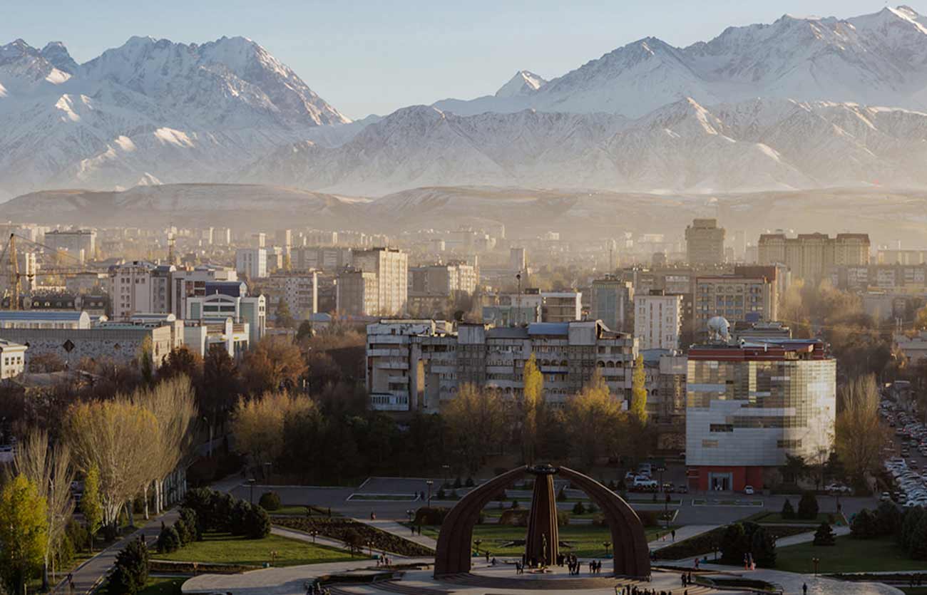 Bishkek es la capital de Kirguistán