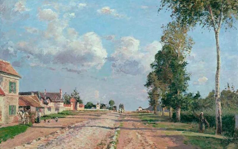 Quién fue el pintor de Camino a Versalles, Rocquencourt
