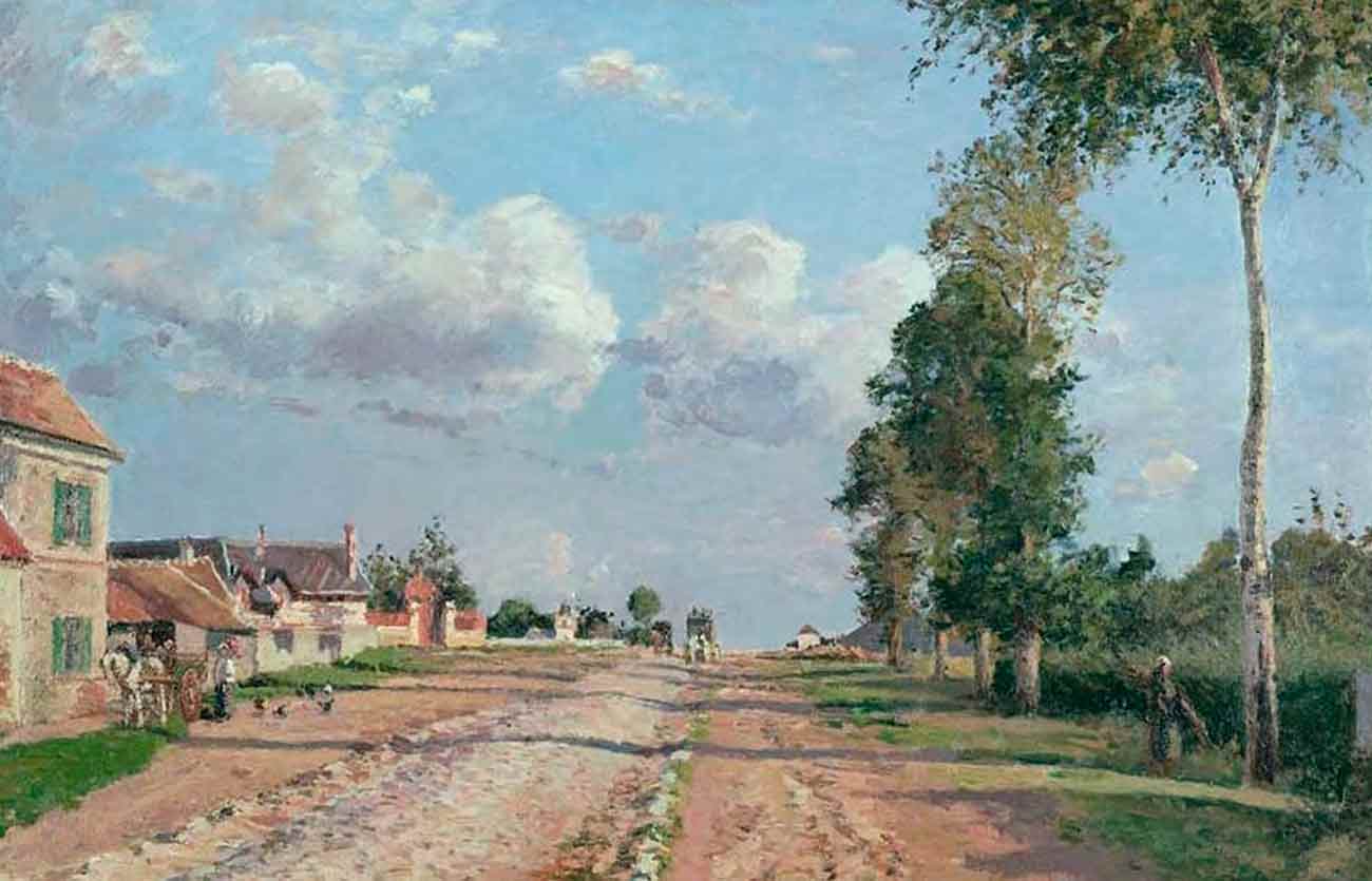 Quién fue el pintor de Camino a Versalles, Rocquencourt