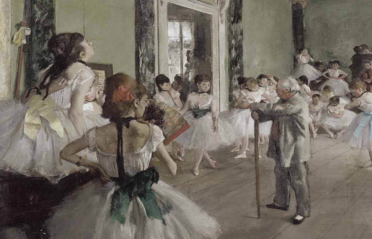 Quién fue el pintor de Clase de ballet