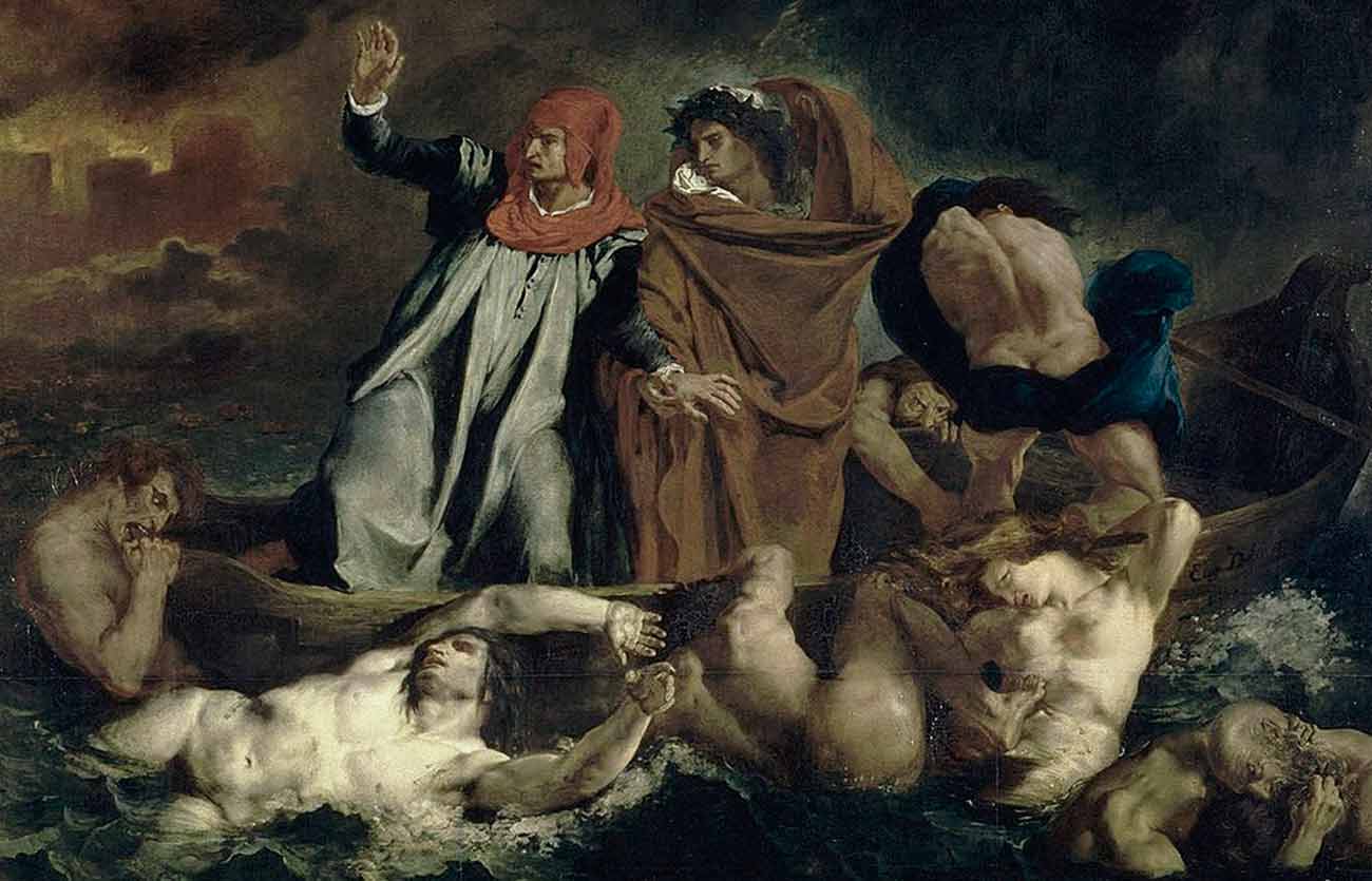 Quién fue el pintor de La barca de Dante
