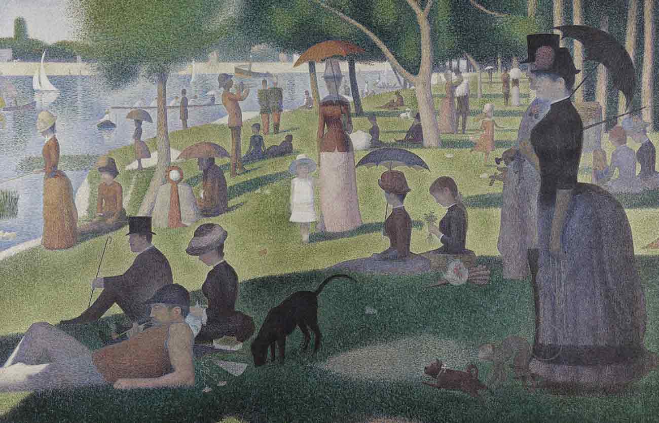 Quién fue el pintor de Tarde de domingo en la isla de la Grande Jatte