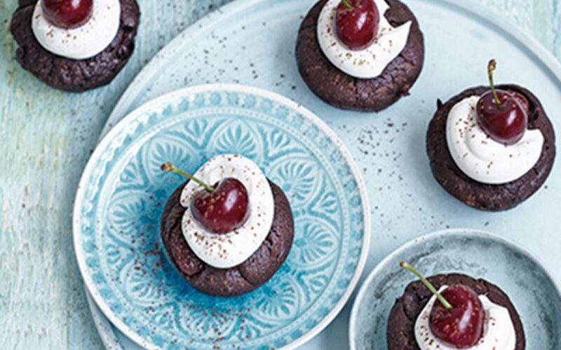 Receta: Pastelitos de brownie de cereza